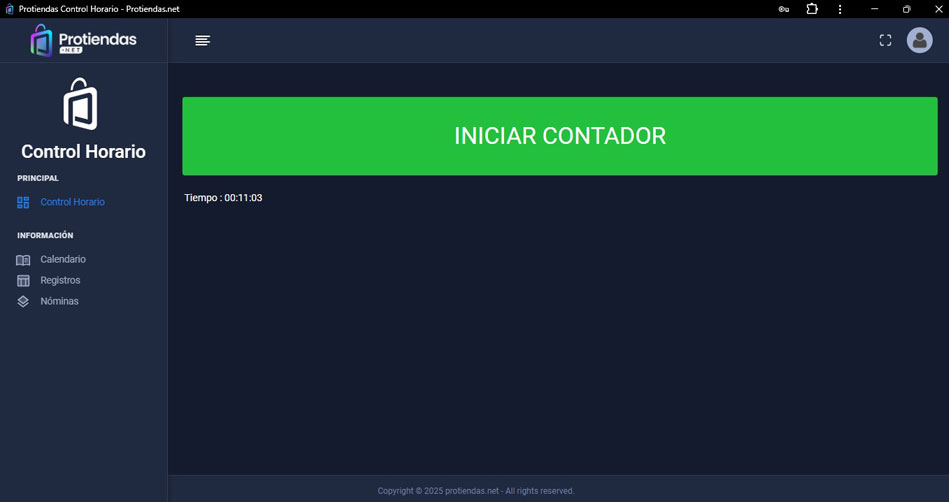 Logiciel de contrôle des horaires